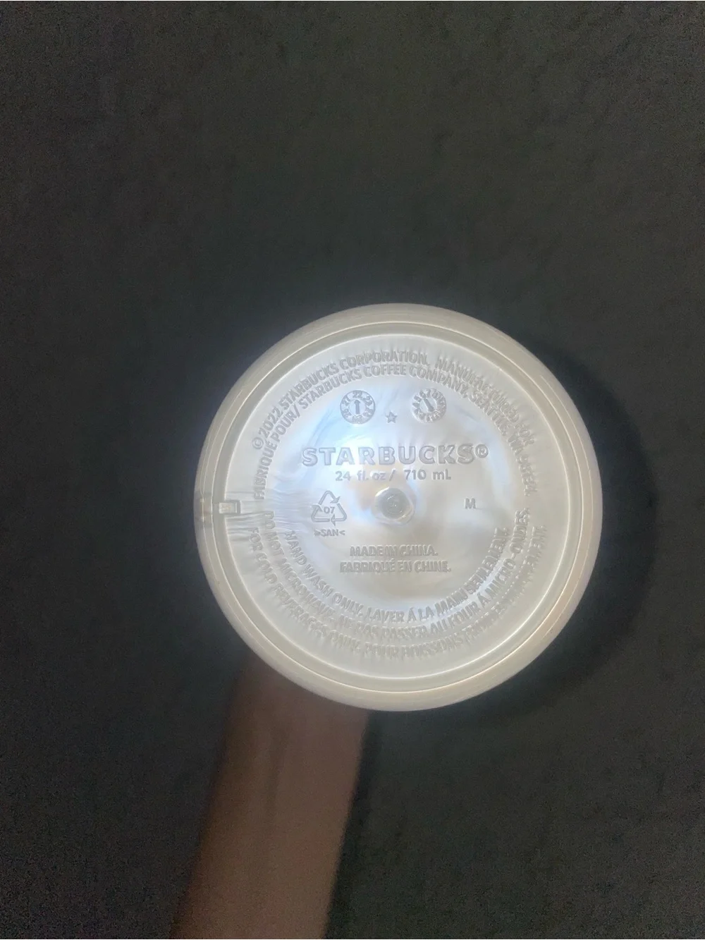 Starbucks Pearl White Shell Tumbler